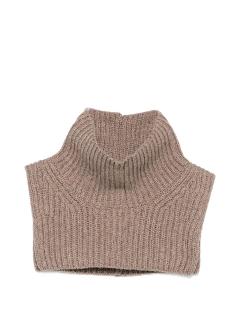 Soeur Gad ribbed-knit high-neck scarf Neutrals ECH0320GAD