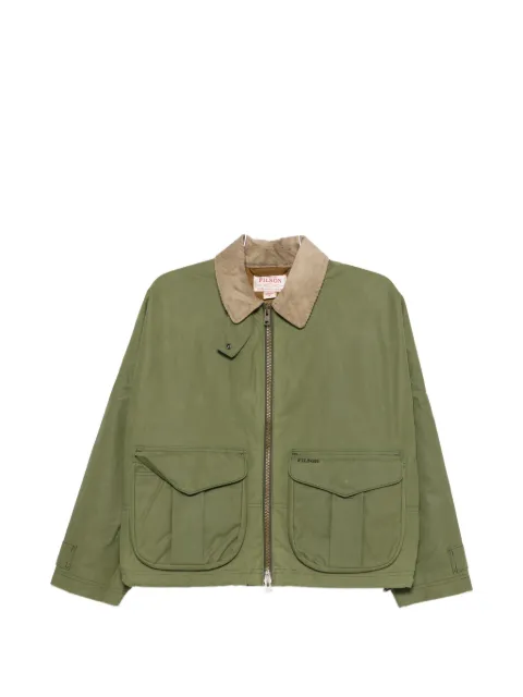 Filson Shelter corduroy-collar zip-up jacket Green FWCPS0006UT2827