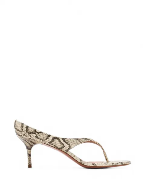 Amina Muaddi Alexandra snake-print thong sandals Neutrals 17S366157ANO