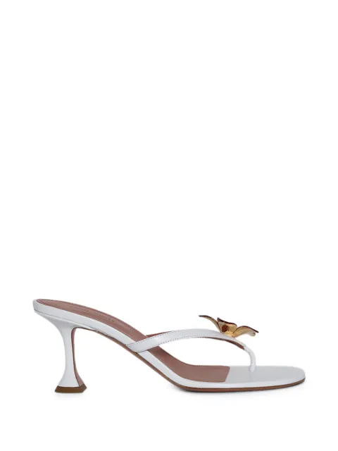 Amina Muaddi Vittoria thong 45 sandals White 17S366372VIT
