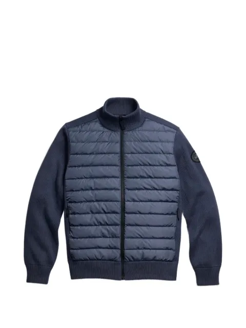 Canada Goose HyBridge panel-knit wool padded jacket Blue 6830MB