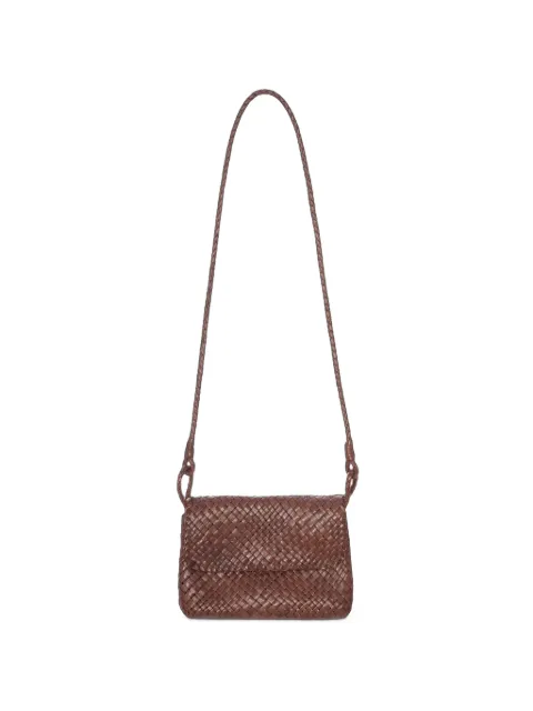 IBELIV Paris woven leather cross body bag Brown PARIS