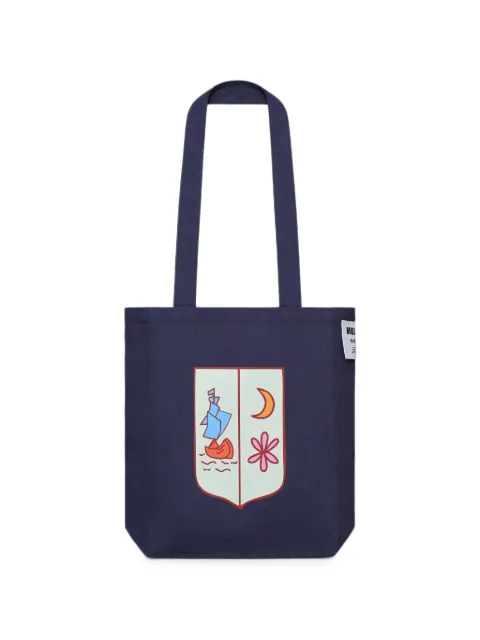 MUZARADI graphic-print tote bag Blue MUZ417