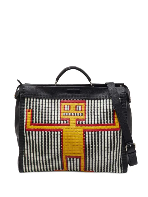Fendi Pre-Owned 2015 XL Selleria Peekaboo tote bag Black 1378094