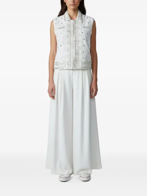 Giambattista Valli sequin-embellished waistcoat and trousers set White 1383743