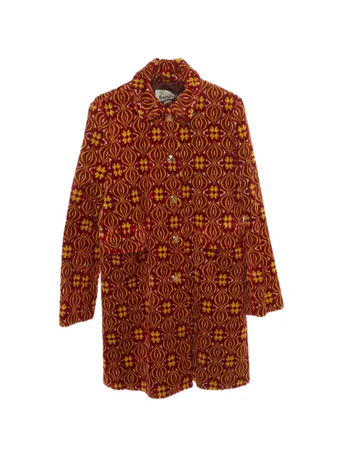 Gucci Pre-Owned damask-pattern velvet jacket Red 1400826