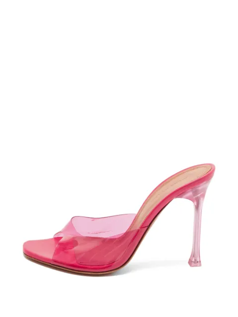 Amina Muaddi Alexa pyramid heel sandals Purple 1396875