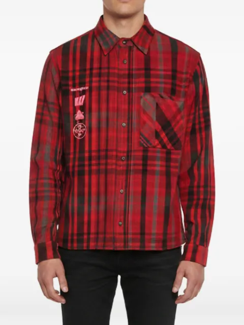Off-White Pre-Owned Mariana De Silva check shirt Red 1398273