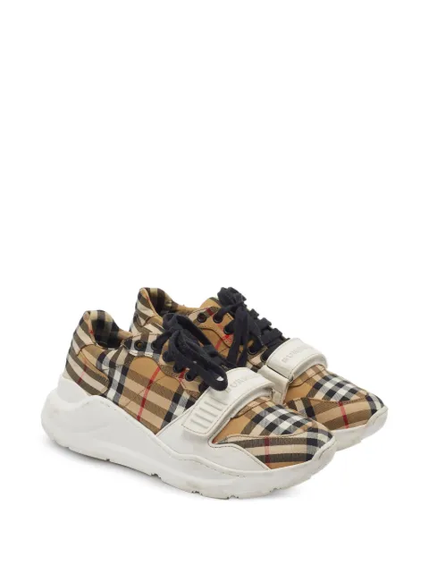 Burberry Pre-Owned Regis House Check sneakers Neutrals 1404073