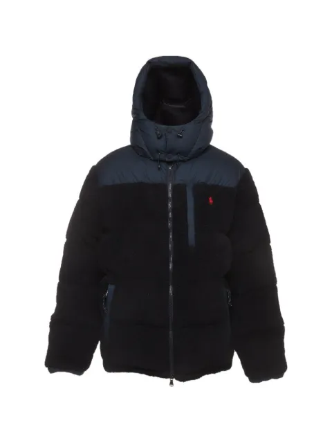 Polo Ralph Lauren Vintage faux-fur trim quilted puffer jacket Blue 1393326