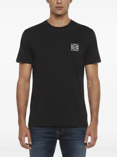 Loewe Pre-Owned Anagram embroidery T-shirt Black 1400842