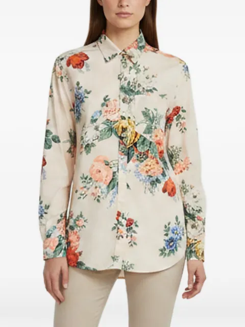 Sportmax floral-print poplin shirt Neutrals 1393391