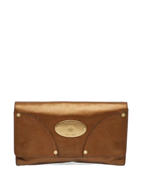 Mulberry Pre-Owned Poppy clutch bag Brown 1385635
