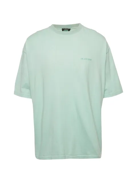 Balenciaga Pre-Owned oversized crew-neck T-shirt Green 1389803