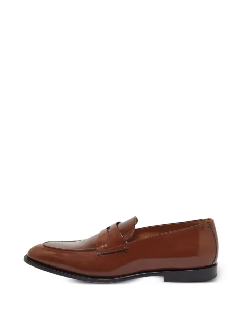 Christian Dior Pre-Owned leather penny-strap loafers Brown 1382376