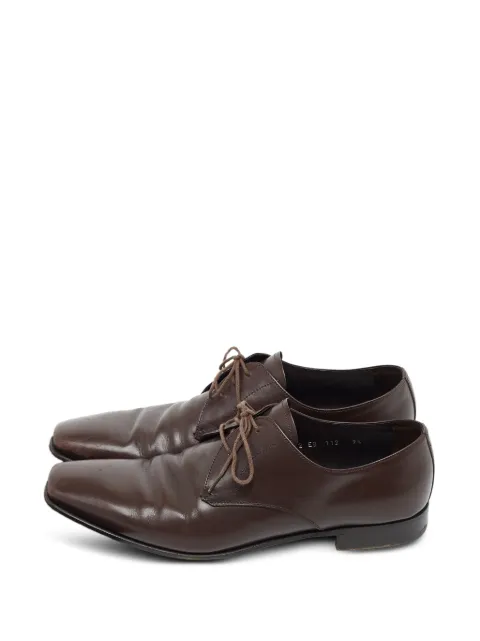 Prada Pre-Owned lace-up Derby shoes Brown 905403