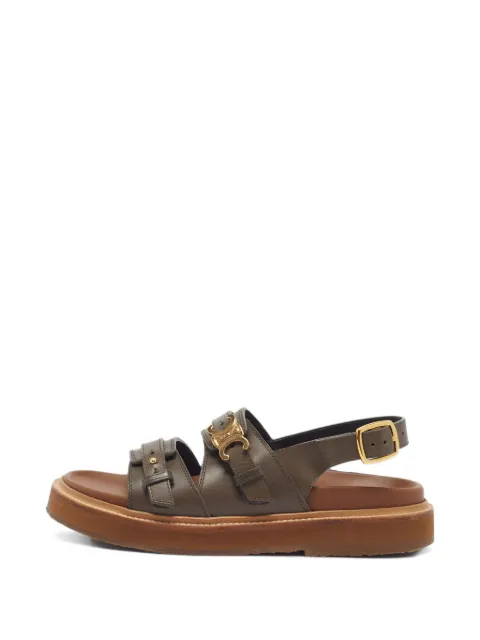 Celine Pre-Owned Clea Triomphe slingback sandals Grey 1392653