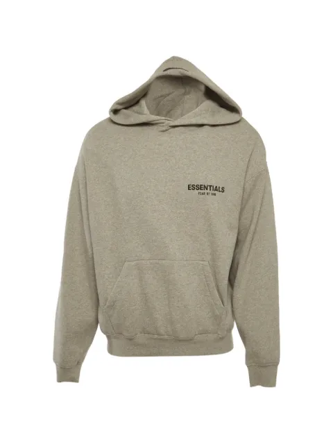 Fear Of God Essentials logo-print hoodie Neutrals 1387657
