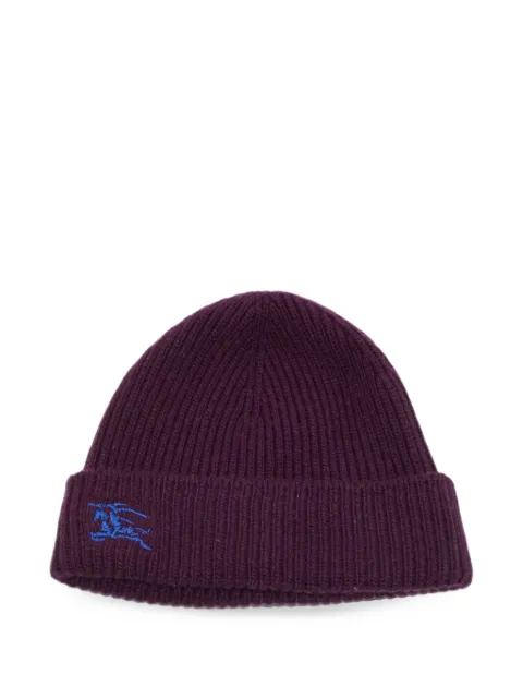 Burberry Prorsum EKD rib-knit beanie hat Purple 1389808