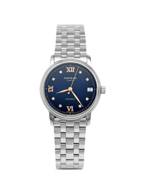 Montblanc 2025 Tradition 32mm watch Blue 1387044