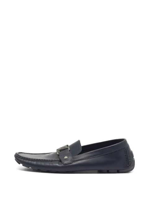 Louis Vuitton Pre-Owned Monte Carlo buckle loafers Blue 1400484
