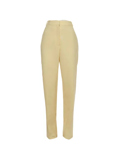 The Attico crepe straight-fit trousers Yellow 1382678