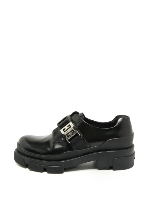 Givenchy Pre-Owned Terra 4G buckled derby shoes Black 1388352
