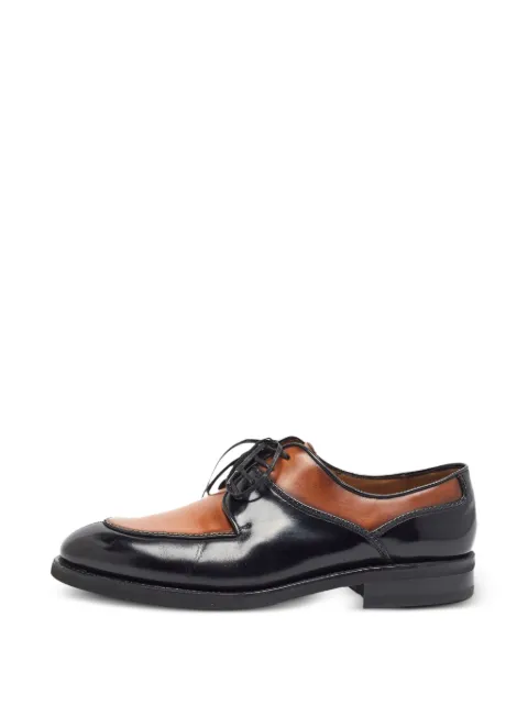 Ferragamo Pre-Owned Tramezza derby shoes Black 1393991