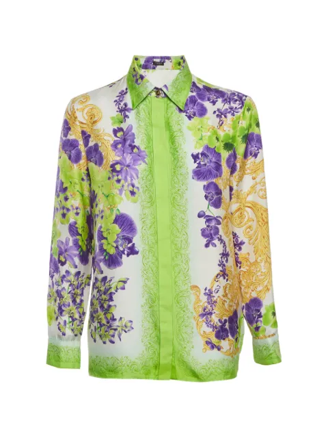 Versace Pre-Owned Orchid Barocco print shirt Green 1390312