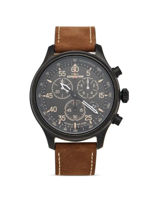 TIMEX Expedition Indiglo 43mm watch Brown 1403558