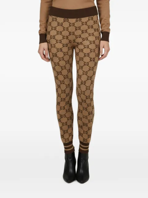 Gucci Pre-Owned GG Supreme monogram leggings Brown 1397990