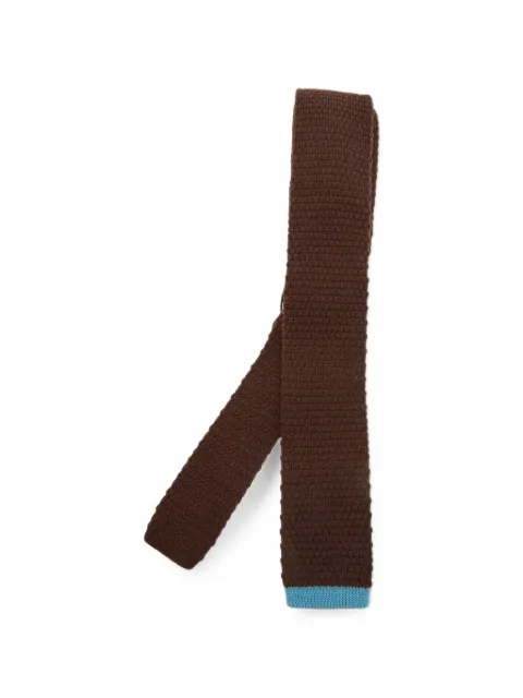Carolina Herrera Vintage knit skinny tie Brown 1401711
