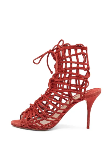 Sophia Webster Delphine cage heeled sandals Red 1371092