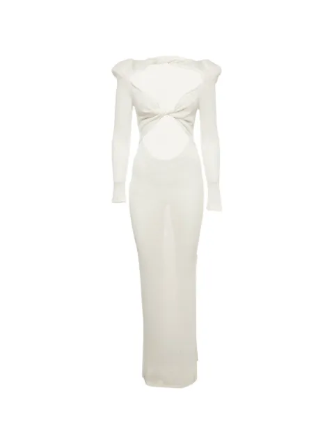 Bronx and Banco Daphne cutout knit maxi dress White 1403294