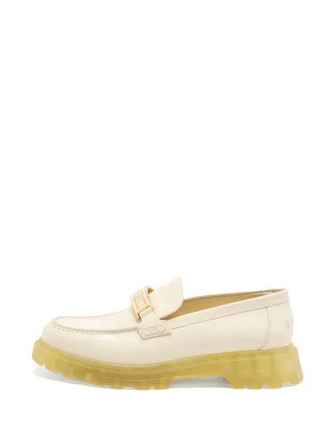 Christian Dior Pre-Owned Dior Code loafers White 1403370
