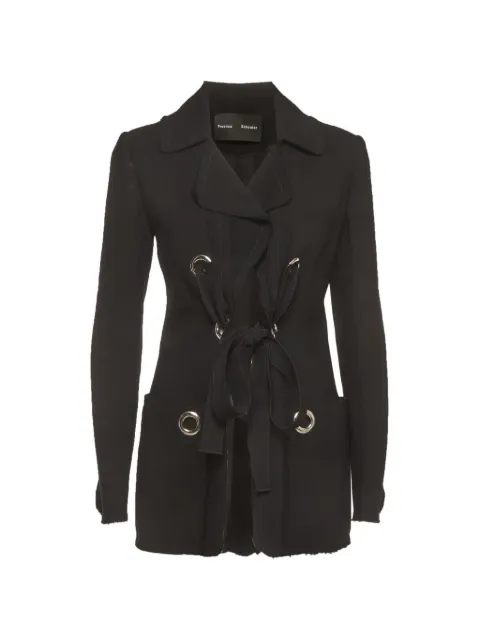 Proenza Schouler tie-front jacket Black 1386885