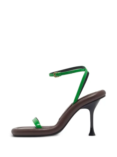 JW Anderson Bumper ankle-strap sandals Green 1400700