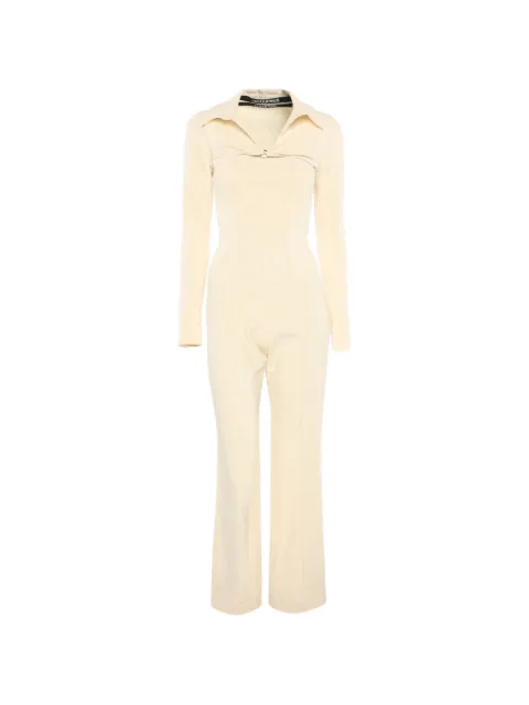 Jacquemus Pre-Owned La Montagne cut-out jumpsuit Neutrals 1267442