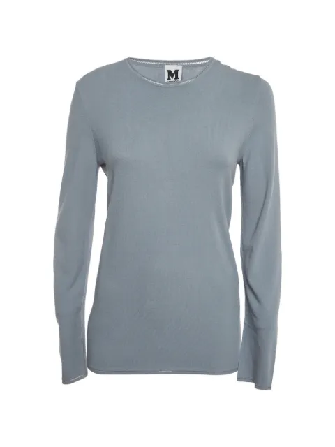 Missoni Pre-Owned stretch-knit sweater Blue 1381521