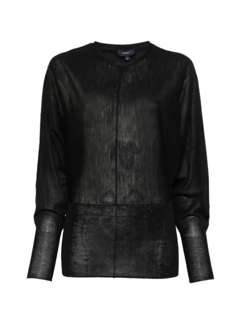 Soeur sheer panelled top Black PUL1466LINA