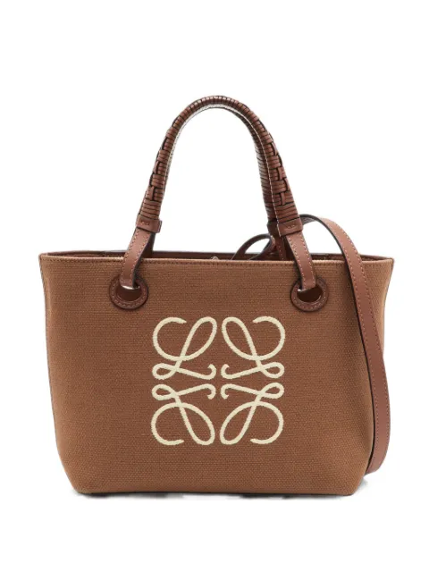 Loewe Pre-Owned 2022 Anagram canvas tote bag Brown 1386562