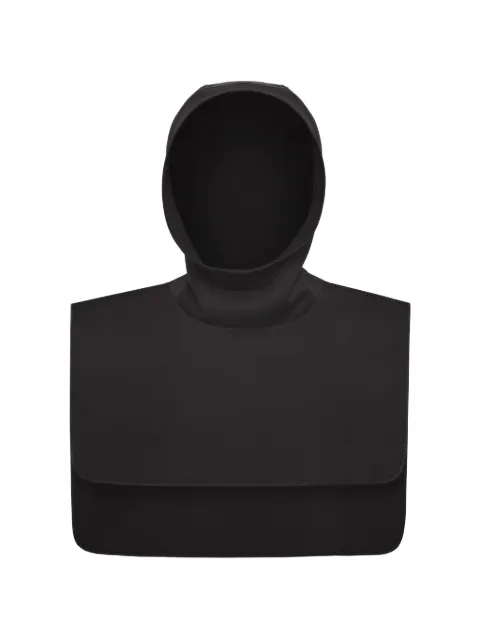 MUZARADI logo-patch bib hood Brown MZRD22