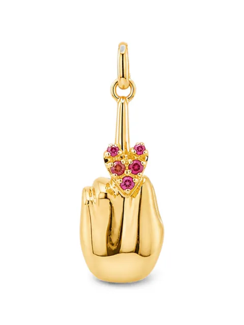 Di Volpe Milano Borsa ruby-embellished necklace Gold 89661