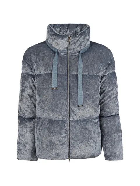 Herno quilted zip-fastening jacket Blue PI00176DR12904