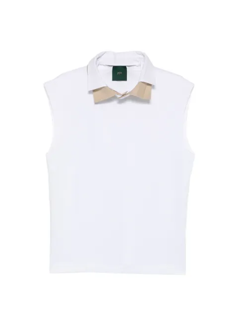 Jejia layered-collar sleeveless top White 26AA7JED64A
