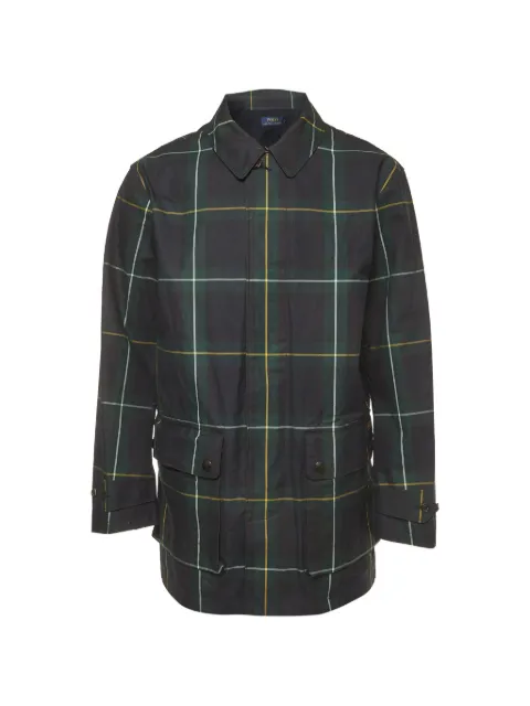Polo Ralph Lauren Vintage Beaufort Campbell plaid coat Green 1384377