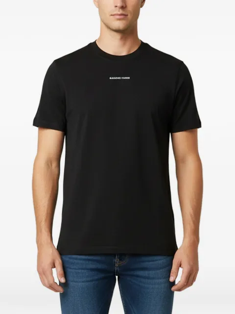 SANDRO logo-embroidered crew-neck T-shirt Black 1391967
