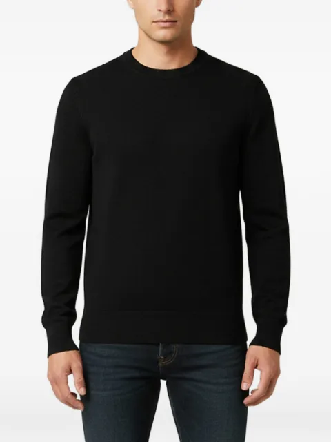 Zegna crew-neck knit sweater Black 1392203