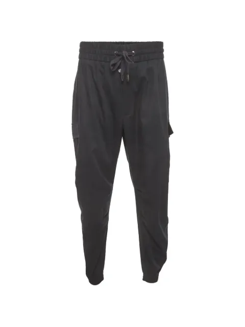 D&G drawstring gabardine cargo-pocket track pants Blue 1401148