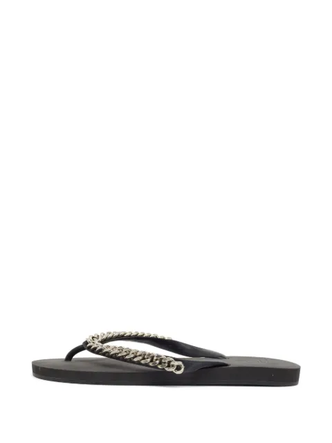 Giuseppe Zanotti Vintage Florida chain-link flip-flops Black 1403016